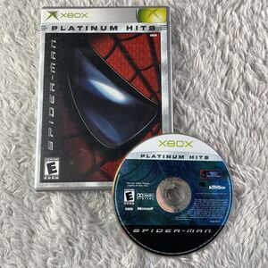 Spider-Man (Microsoft Xbox, 2003) Platinum Hits Disc and Case Spiderman